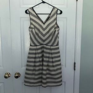 41 Hawthorn ivory striped tea dress